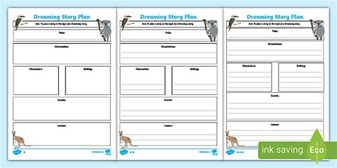 Free Aboriginal Templates For Writing - 3-4