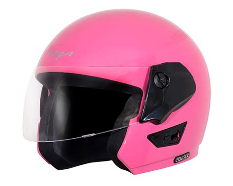 Vega Cruiser Open Face Riding Helmet with Glossy Finish, ISI Certified ...