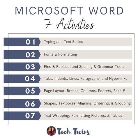 Image result for Microsoft Word Tutorial Activity Sheets