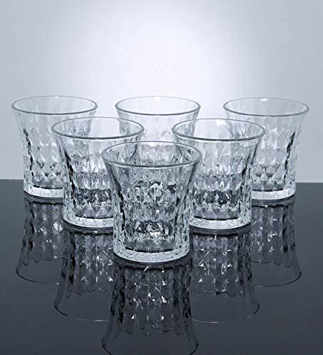 Buy Cdi Glass Lady Diamond Whisky Glasses, 200 Ml, 6 - Piece ...