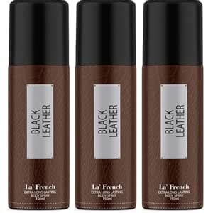 Buy La French Black Leather Deodorant 150ml For Men | Long Lasting ...