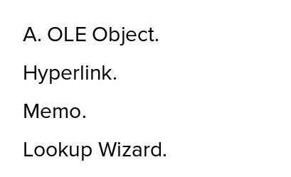 which of the following options create a drop down list of values ...