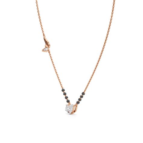 Aurelia Butterfly Diamond Mangalsutra - Geer Jewellery