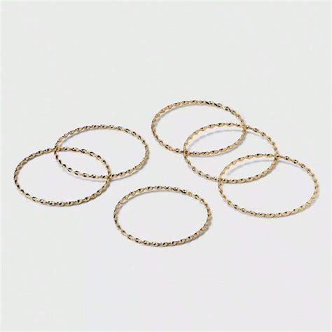 Twisted Bangle Bracelet Set 6pc - A New Day ™ Gold: Steel Multi-Strand ...