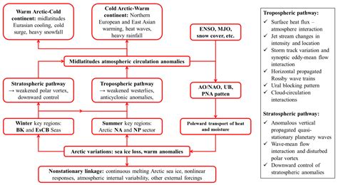 A Review on the Arctic–Midlatitudes Connection: Interactive Impacts ...