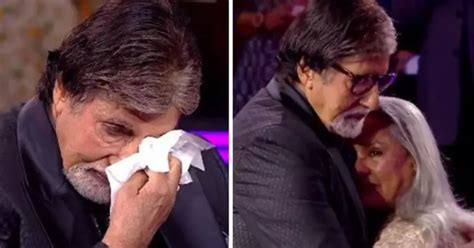 KBC सेट पर पहुंचे अभ‍िषेक, देखकर रो पड़े बिग बी, खास अंदाज में ...