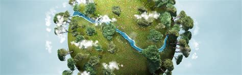 Download wallpaper trees, nature, earth, planet, section rendering in ...