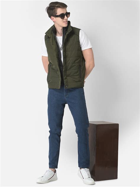 Olive Padded Gilet – Crimsoune Club