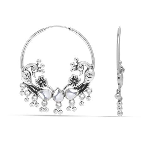 Buy Silver Bali Earrings for Women Online in India