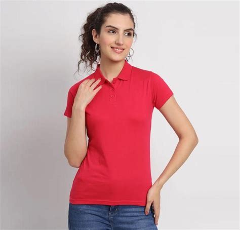 Ketex Red Cotton Blend Polo Neck Tshirt – CustomerZilla