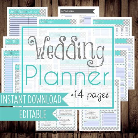 Free 42 Page Printable Wedding Binder