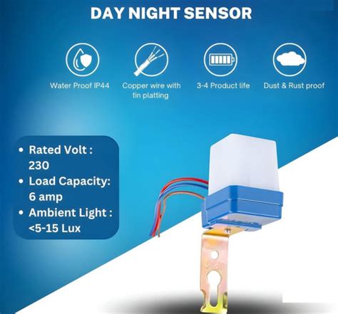 Real Instruments Photocell LDR Sensor Pack Of 2 Auto Day/Night On/Off ...