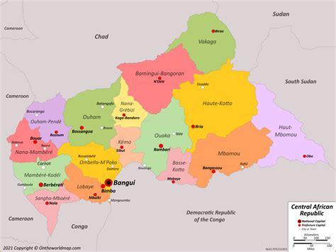 Central African Republic Map | Detailed Maps of Central African ...