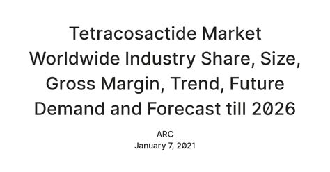 Tetracosactide Market Worldwide Industry Share, Size, Gross Margin ...