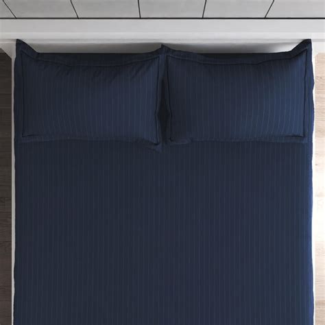Buy Campbell Cotton 210TC Striped 3Pcs King Fitted Bedsheet Set from ...