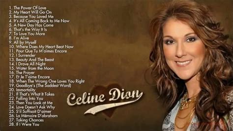 Celine dion greatest hits full album - Best of Celine Dion - YouTube ...