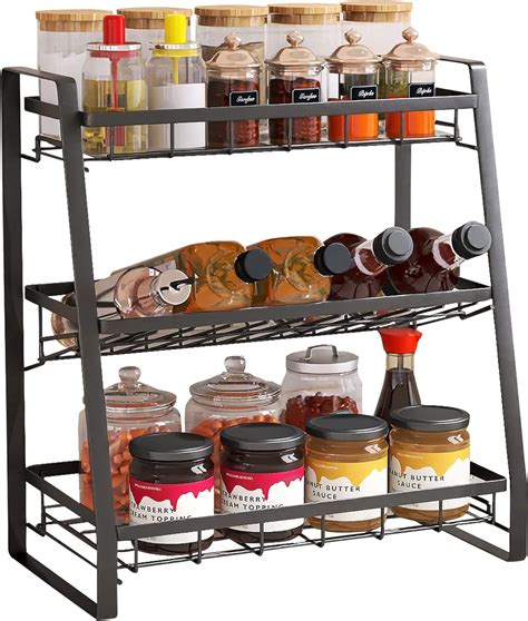 Buy Spice Rack Organizer for Countertop, PINNIYOU 3 Tier Kitchen ...