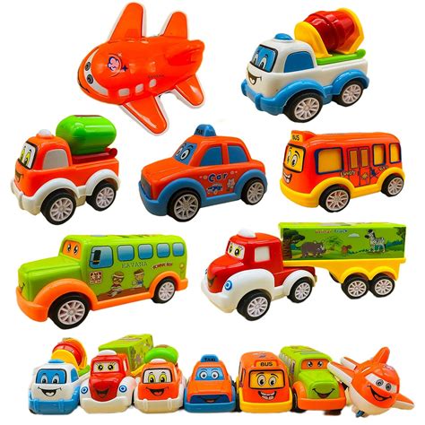 KAVANA Non Toxic Unbreakable Automobile Car Toy Set , Pull Back Car ...