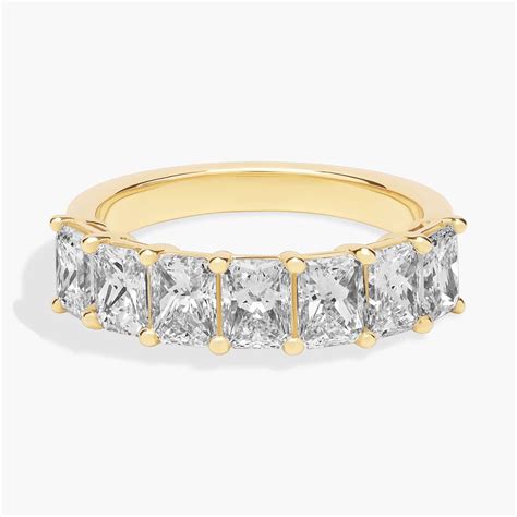 Seven Stone Radiant Diamond Ring in 14k Yellow Gold (2 Ct. tw. - H-I ...