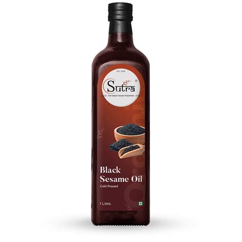 Buy Cold Pressed Gingelly Oil – Black Sesame Oil by Sutrakart
