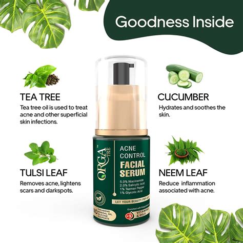 Buy Orgatre Acne Control Facial Serum with Niacinamide & Salicylic Acid ...
