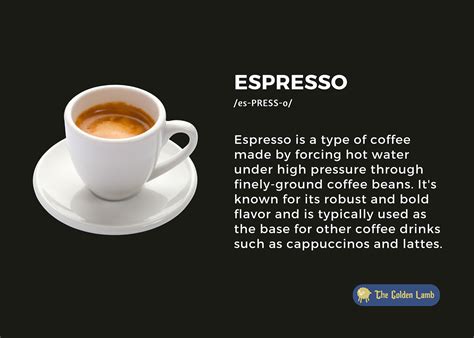 What Is Espresso? - The Golden Lamb