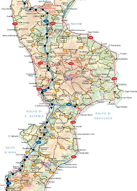 Image result for Calabria Map