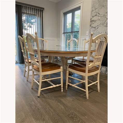 Ethan Allen French Country Kitchen Table Set - AptDeco