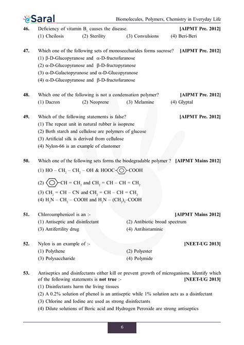NEET Previous Year Questions with Complete Solutions - Biomolecule ...