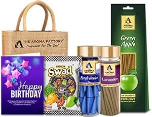 The Aroma Factory Happy Birthday Gift Hamper Set (Swad Mix 25 Candy ...