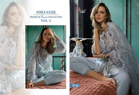 Shree Sobia Nazir Premium Lawn Collection Vol 2 Pakistani Suit Chiffon ...