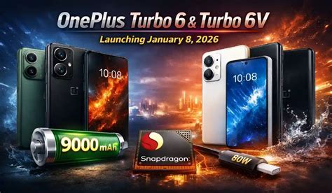 OnePlus Turbo 6, Turbo 6V Launch Date Confirmed: Features, Variants ...