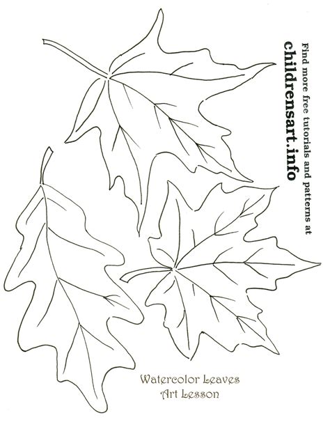 Fall Leaf Pattern Template