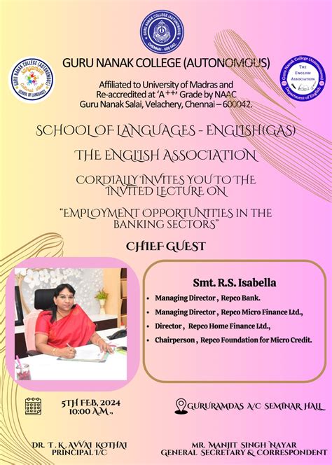 Cordially invites you to the invited lecture on 'Employment ...