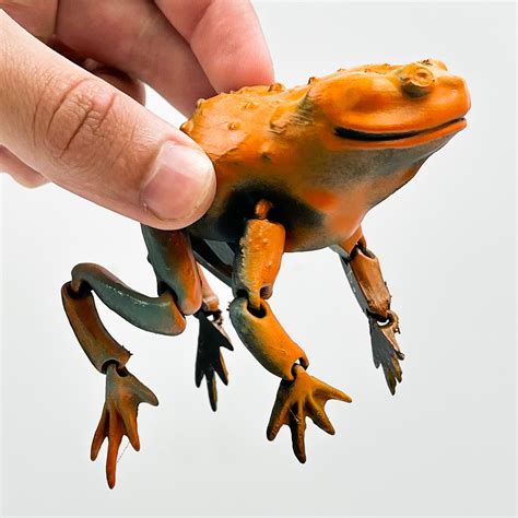 🐸 Flexi Toad Frog articulated print-in-place no supports・ STL File for ...