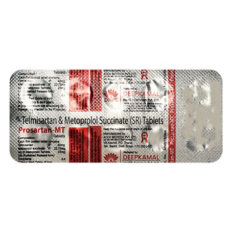 Prosartan MT Tablet | Uses, Side Effects, Price | Apollo Pharmacy