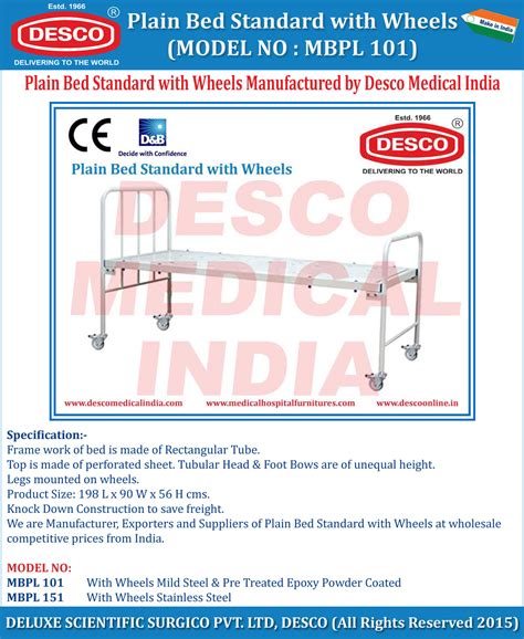 Hospital Medical Plain Bed Standard - Suppliers, Manufacturers ...