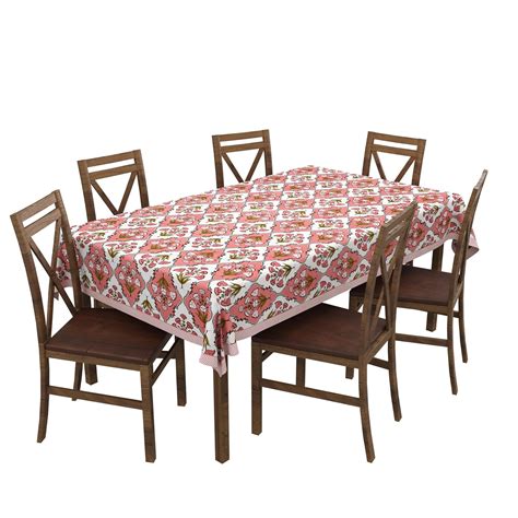 Buy BLOCKS OF INDIA Batik Printed Cotton Rectangular Table Cloth for 6 ...