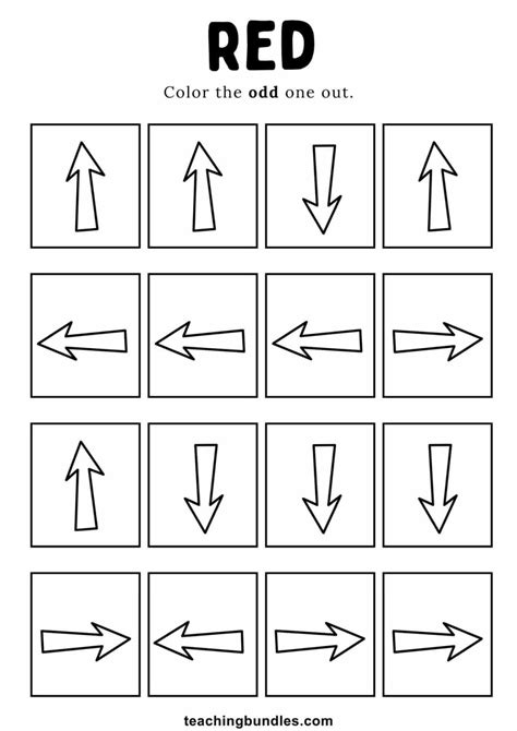 Image result for Color Red Worksheet