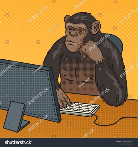 Image result for Monkey at Computer