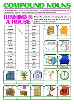18 ideas de Compound words/ exercises | educacion, palabras compuestas, ejercicios de ingles