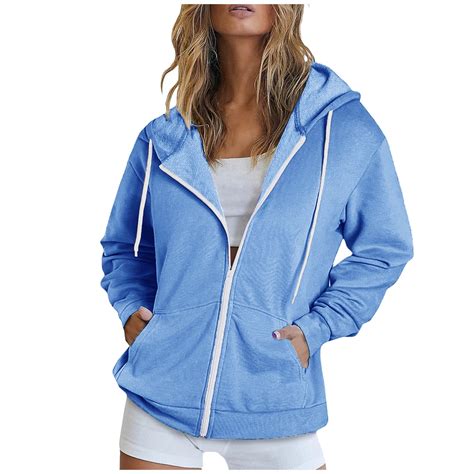 Timegard Sweatshirt Jackets for Women Zip up Hoodies Long Sleeve ...