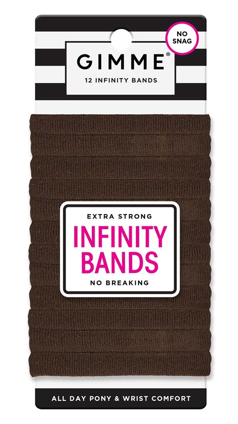 Gimme Beauty Seamless Hair Ties for Medium Hair, Ponytail Holder, Brown ...