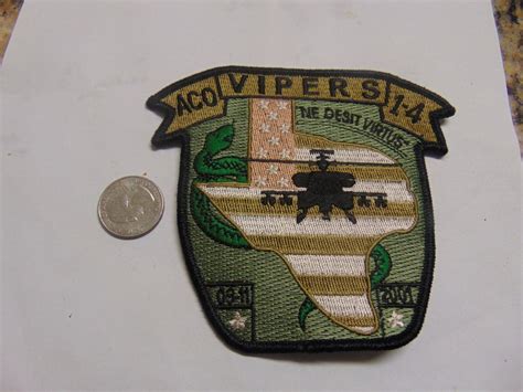 PATCH MILITARY ACO 1-4 VIPERS NE DESIT VIRTUS 09-11 2001 | eBay