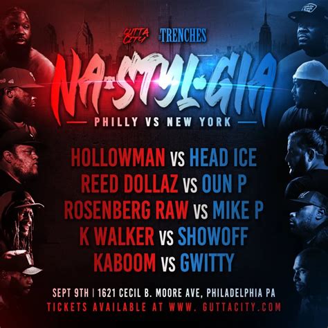 Nastylgia: Philly vs. New York - Gutta City Entertainment | Battle Rap ...