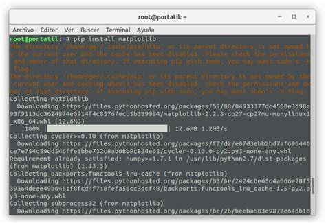 Instalar Matplotlib Python 的图像结果