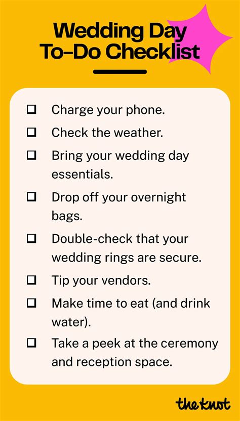The Top 8 Things You Shouldn't Forget to Do On Your Wedding Day ...