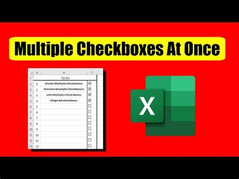Image result for How To Check Multiple Checkboxes In Excel
