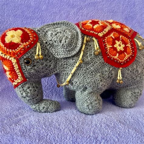 Image result for Crochet African Flower Elephant Tutorial