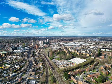 Aerial View of Central Watford City of England United Kingdom. March 3rd, 2024 40889499 Stock ...